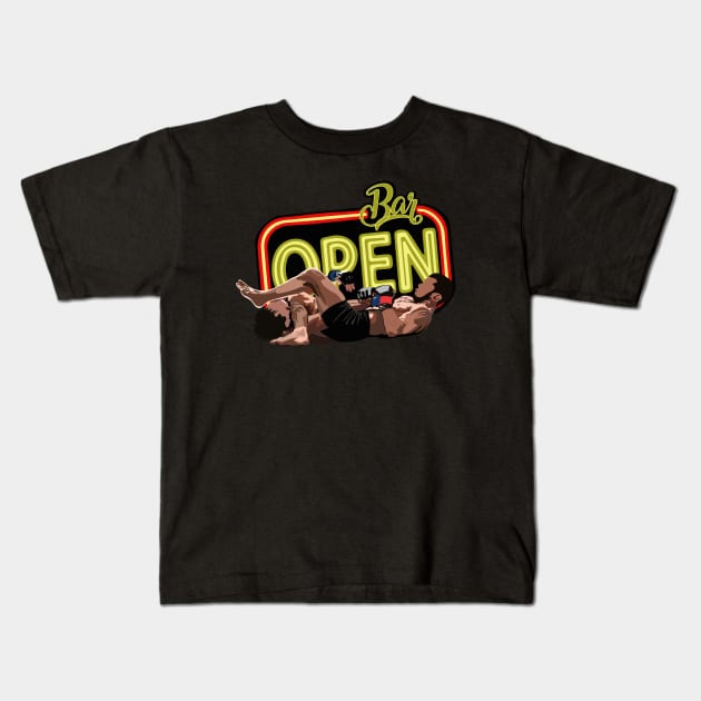 MMA - Arm Bar - Open Bar Awesome and Punny Kids T-Shirt by WaltTheAdobeGuy